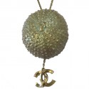 Necklace "Sea Urchin" CHANEL gold metal