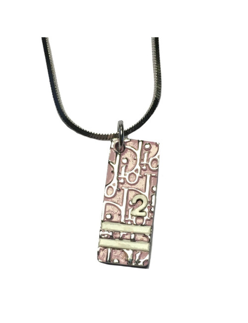 Collier CHRISTIAN DIOR en métal argenté