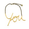 LANVIN Collector 'YOU' necklace in gilded metal with 18 carat gold