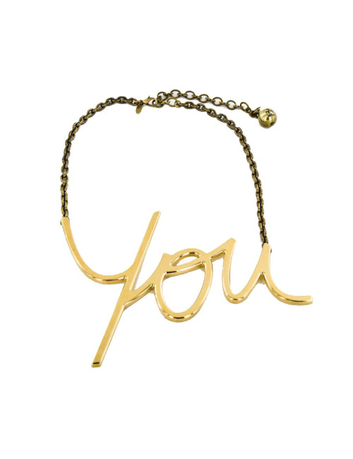 Collier "You" LANVIN doré