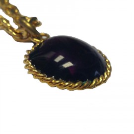 Marguerite de Valois purple cabochon necklace