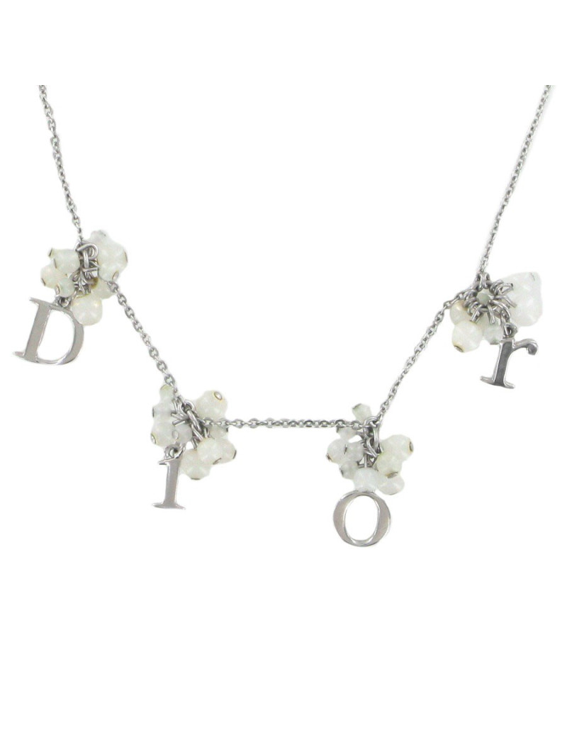 Collier DIOR perles blanches