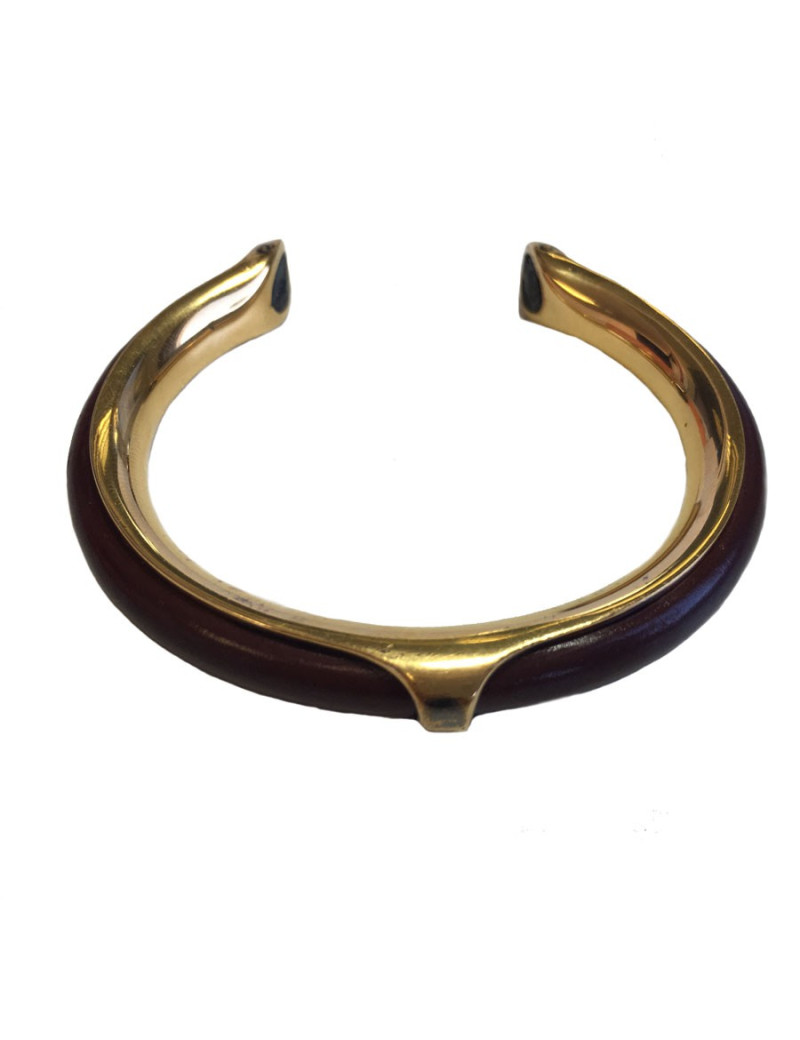 Rush HERMES leather bracelet and...