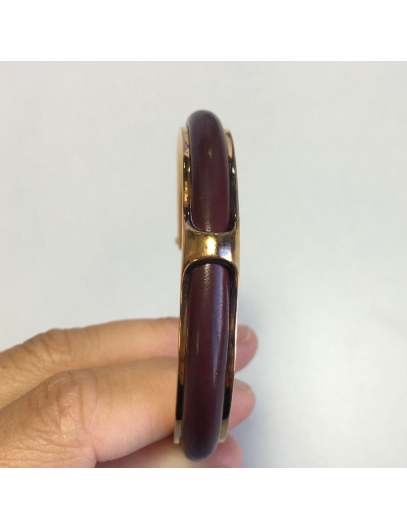 Rush HERMES leather bracelet and...