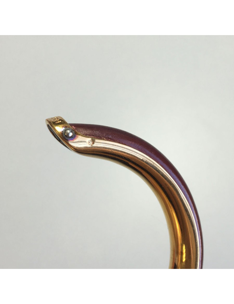 xxx Bracelet  jonc HERMES cuir et.....