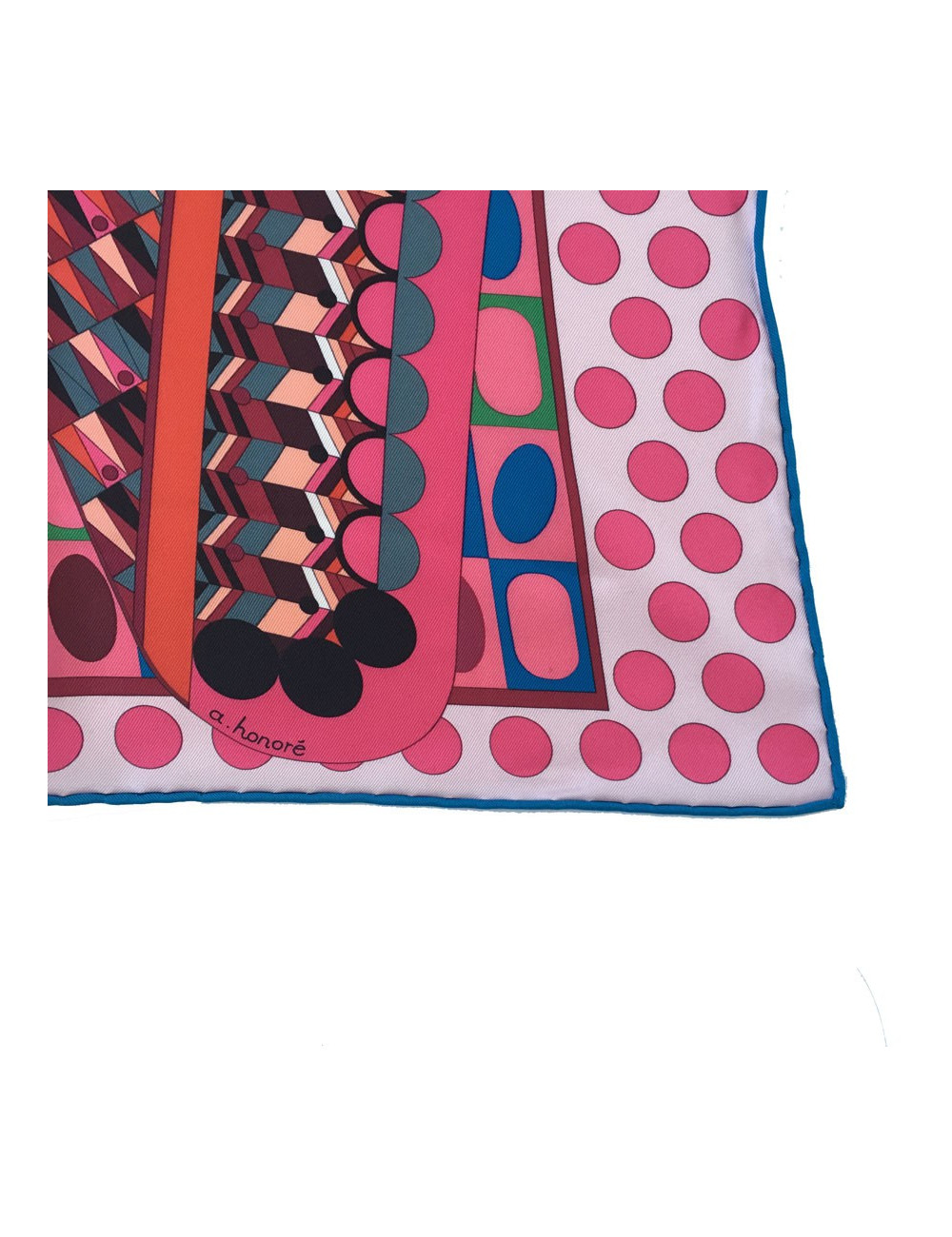 Square "Wings of silk" HERMES silk pink