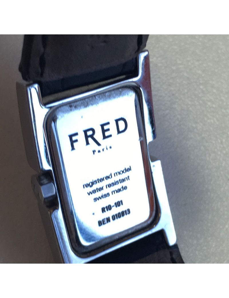 Watch FRED model 36 in steel and alligator