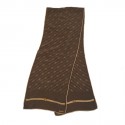 GUCCI Brown silk scarf