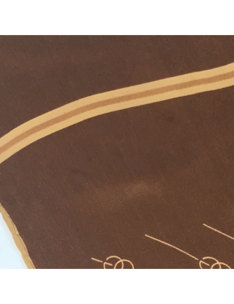 Foulard GUCCI en soie marron