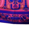 HERMES "Folklore" shawl in mulitcolored silk twill
