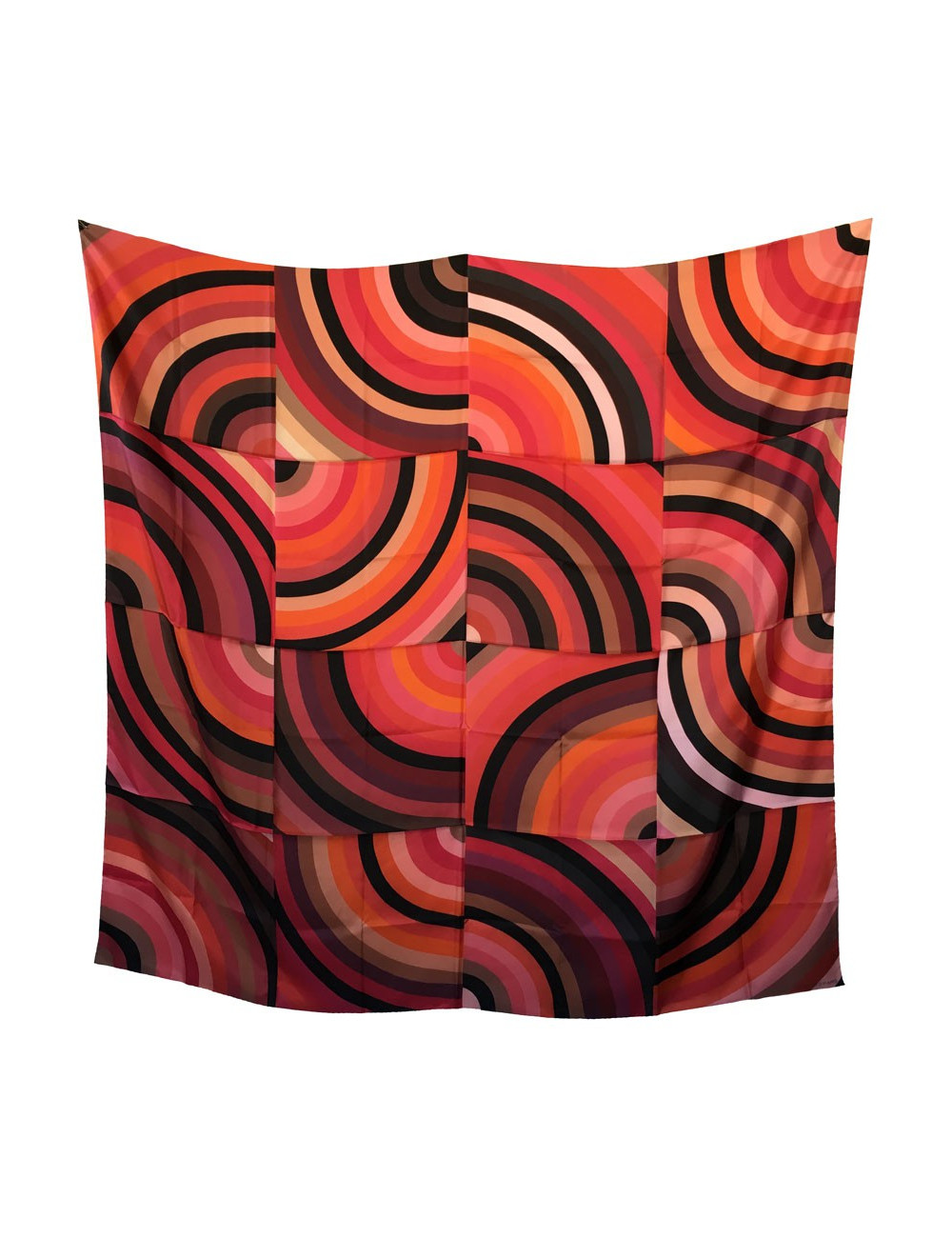 xxx Châle HERMES "Marcelina" en soie polychrome