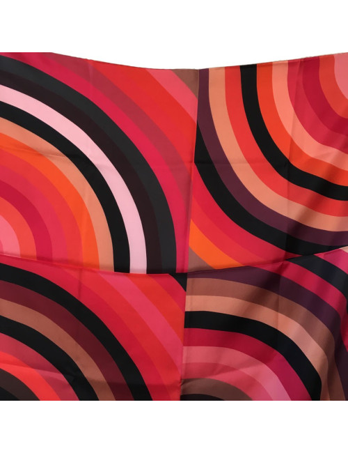 Châle HERMES "Marcelina" en soie polychrome