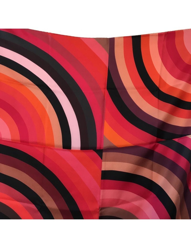 xxx Châle HERMES "Marcelina" en soie polychrome