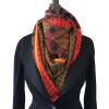 HERMES "Clic Clac à pois" shawl in cashmere and silk