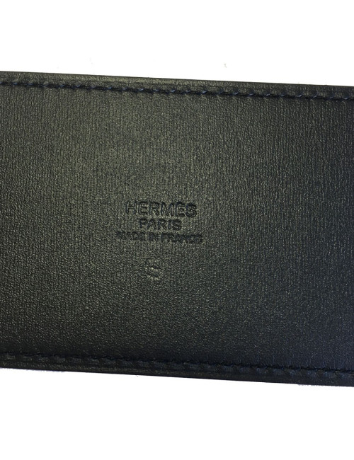 Ceinture HERMES Diane en cuir swift noir T 90 