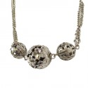 MARGUERITE of VALOIS 'Sphère' necklace in silver