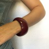 MARNI Burgundy resin bracelet