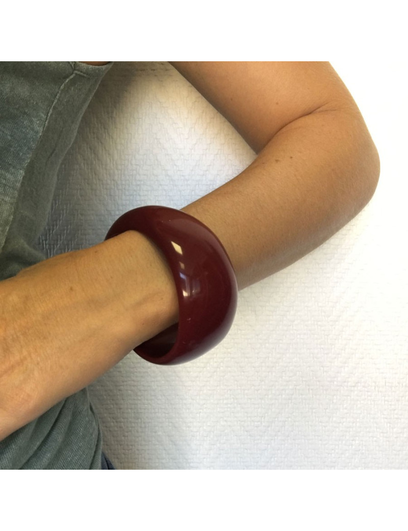 MARNI Burgundy resin bracelet