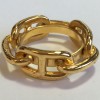 HERMES scarf ring chain Golden anchor