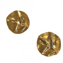 Clips YSL SAINT LAURENT Golden vintage earrings