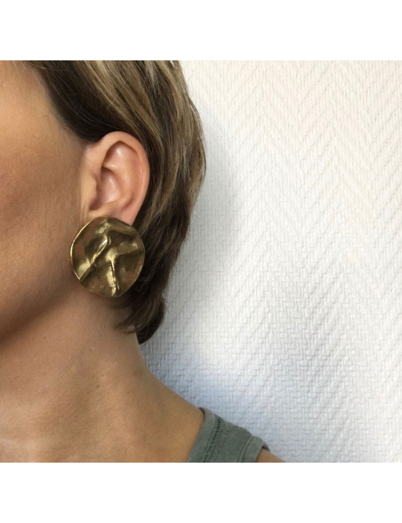 Clips YSL SAINT LAURENT Golden vintage earrings