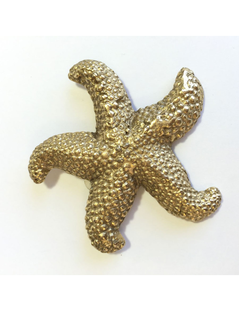 Boucles d'oreille clips YSL SAINT LAURENT étoile dorée