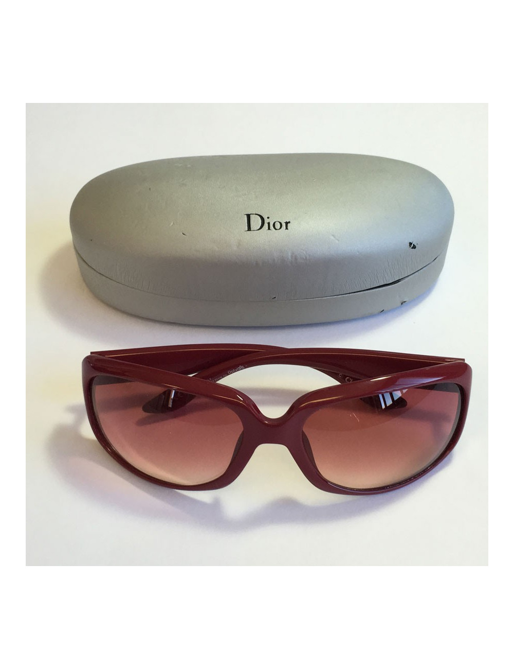 Lunettes de soleil DIOR en plexi bordeaux