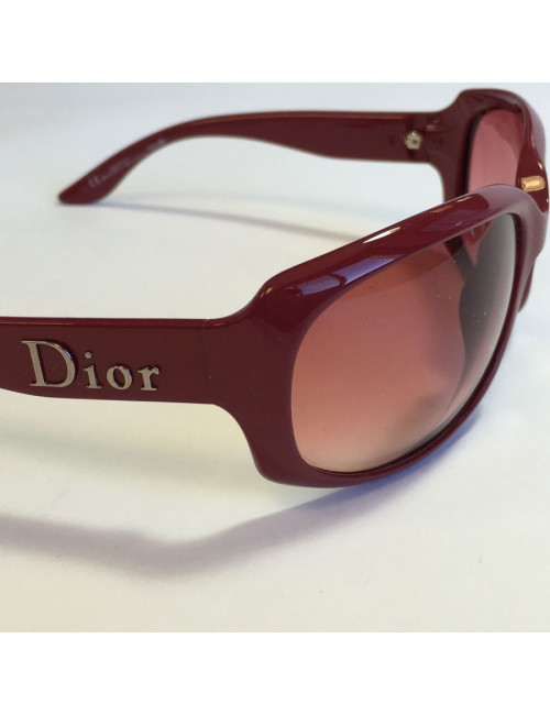 Lunettes de soleil DIOR en plexi bordeaux