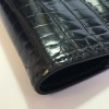 HERMES Agenda cover in black porosus crocodile leather