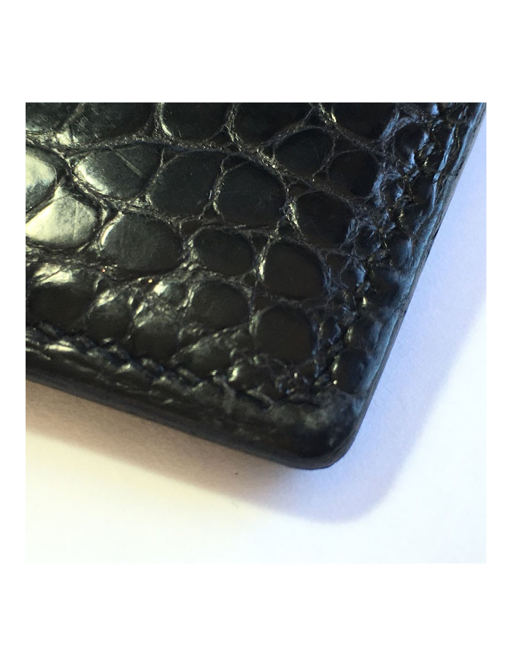 Couverture d'agenda HERMES en crocodile porosus noir