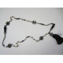 Black long necklace tassel CHANEL
