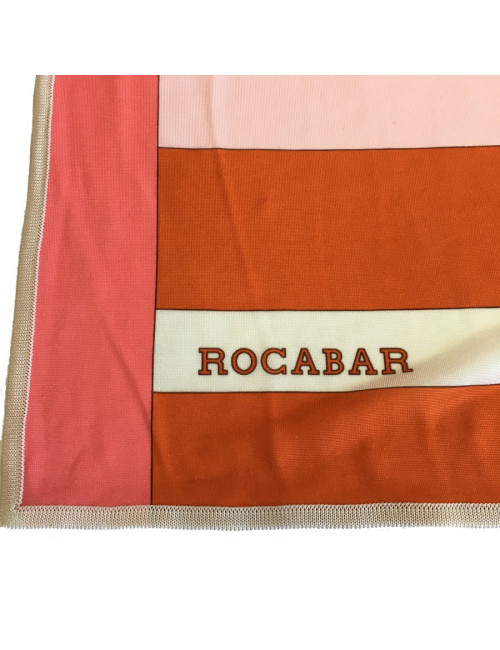 xxx Carré HERMES "Rocabar" en soie multicolore
