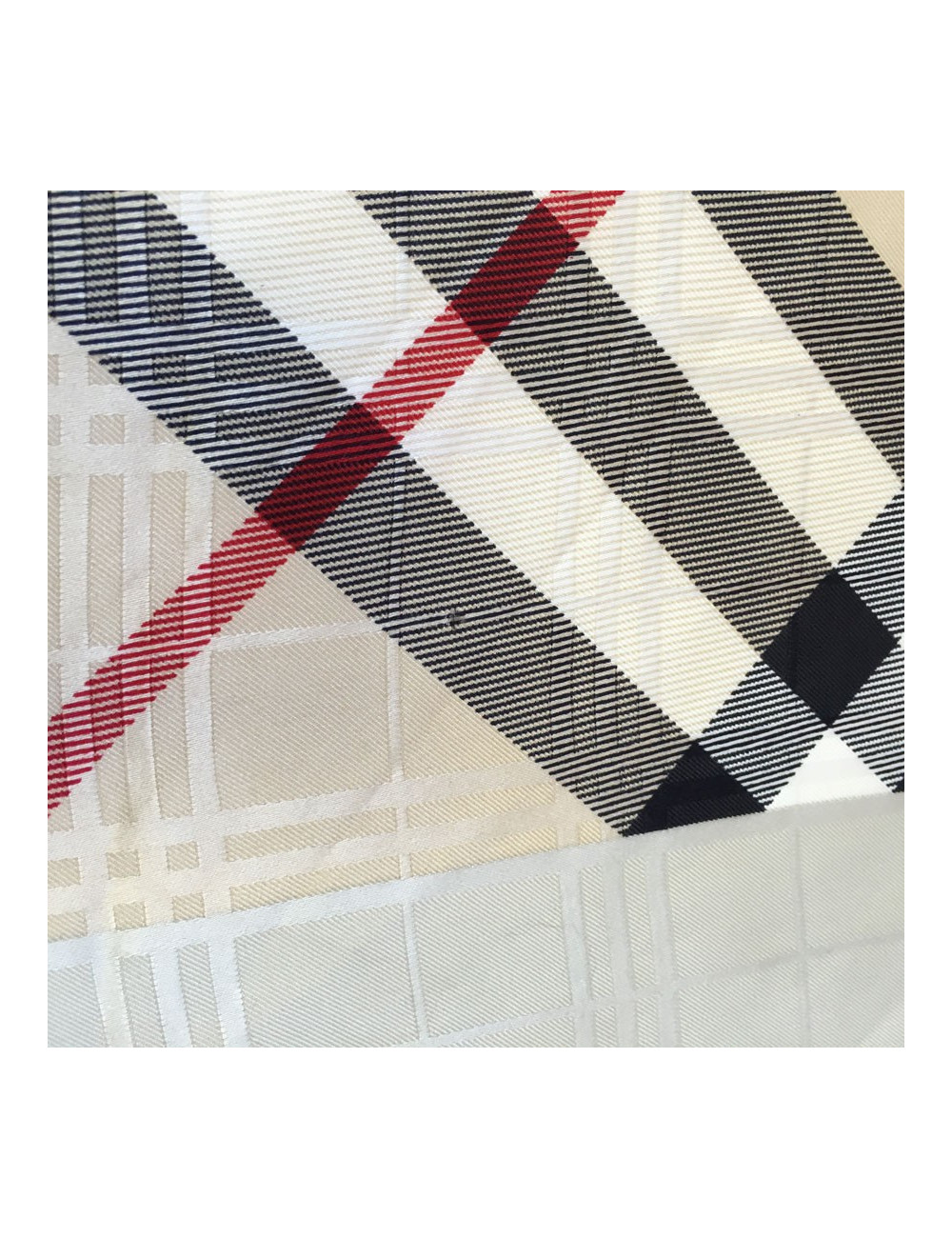 Foulard BURBERRY en soie taupe