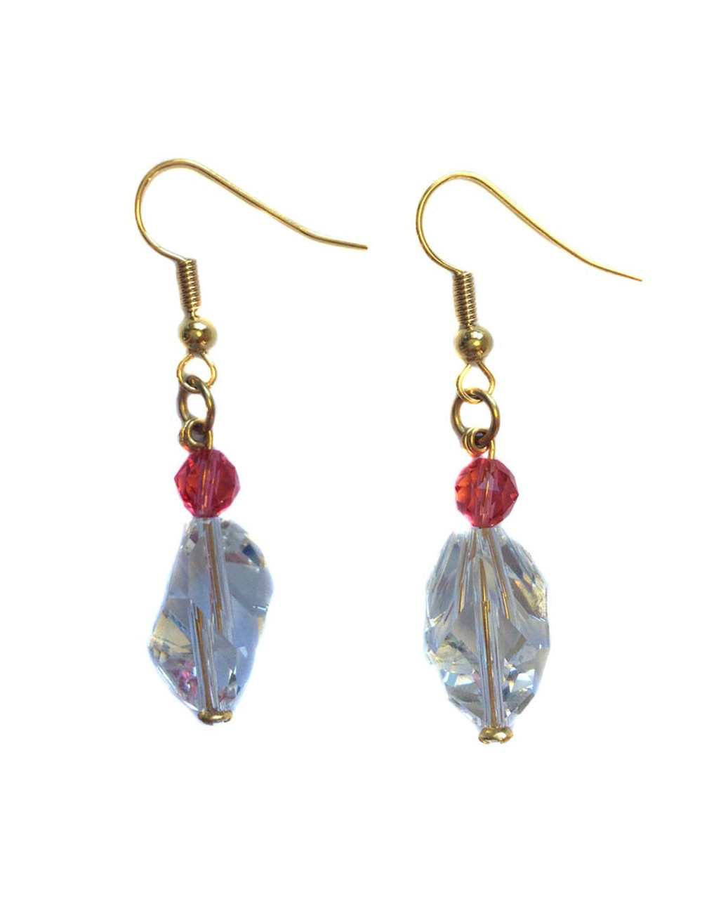 Clous d'oreille Marguerite de Valois en cristal Swarovski et paparodcha