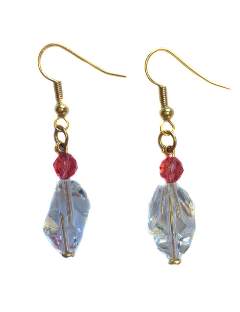 Clous d'oreille Marguerite de Valois en cristal Swarovski et paparodcha