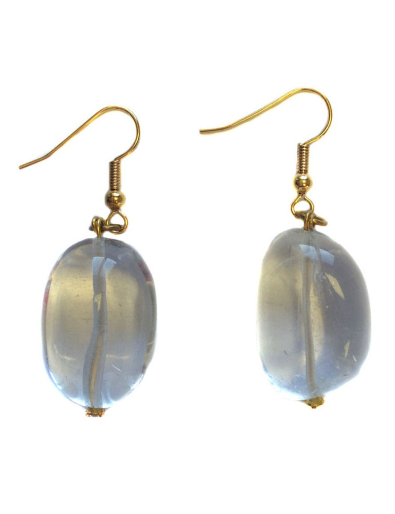 Clous MARGUERITE DE VALOIS pendants en crystal de roche