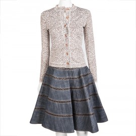 ALAÏA set skirt and vest size 36FR
