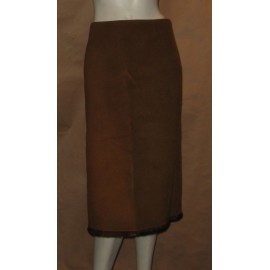Brown long skirt T38 CELINE