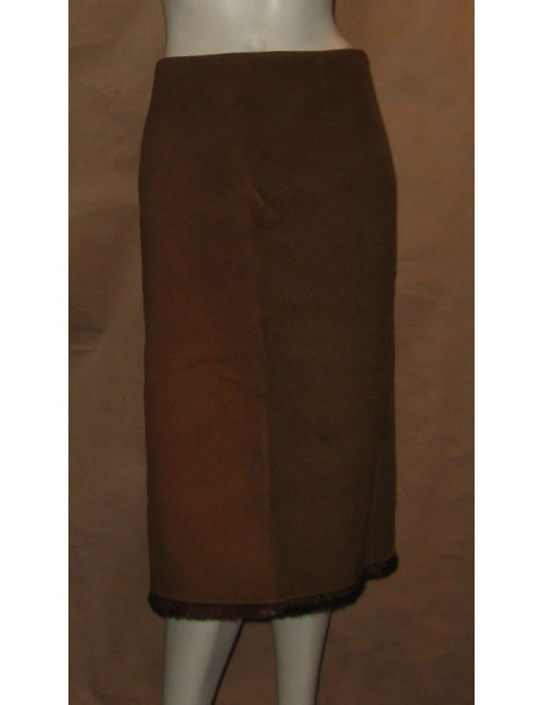 Jupe longue marron T38 CELINE