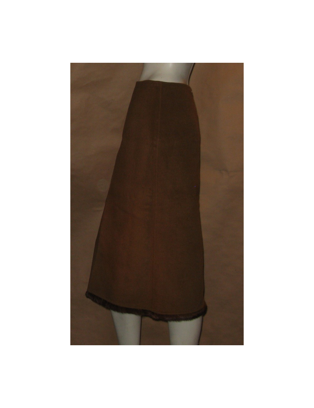 Jupe longue marron T38 CELINE