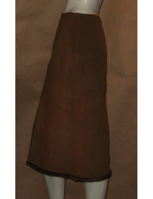 Jupe longue marron T38 CELINE