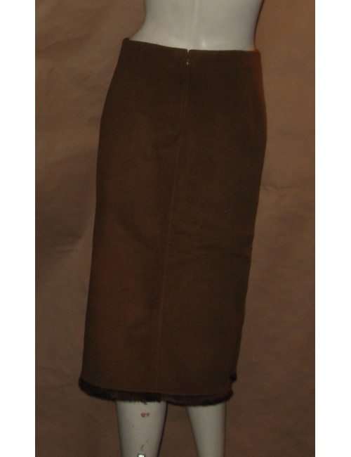 Jupe longue marron T38 CELINE