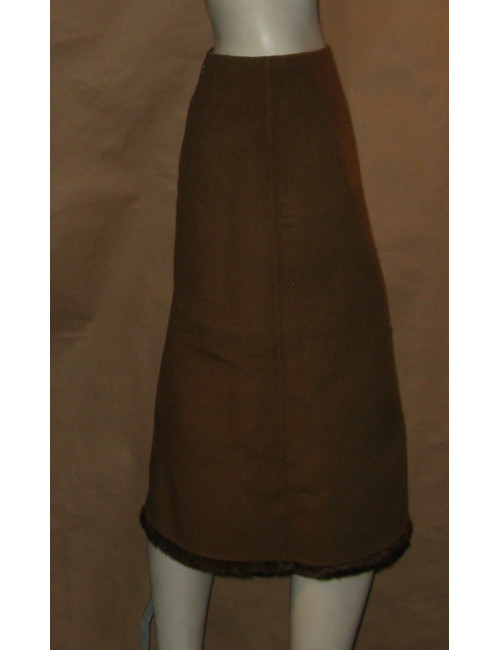Jupe longue marron T38 CELINE