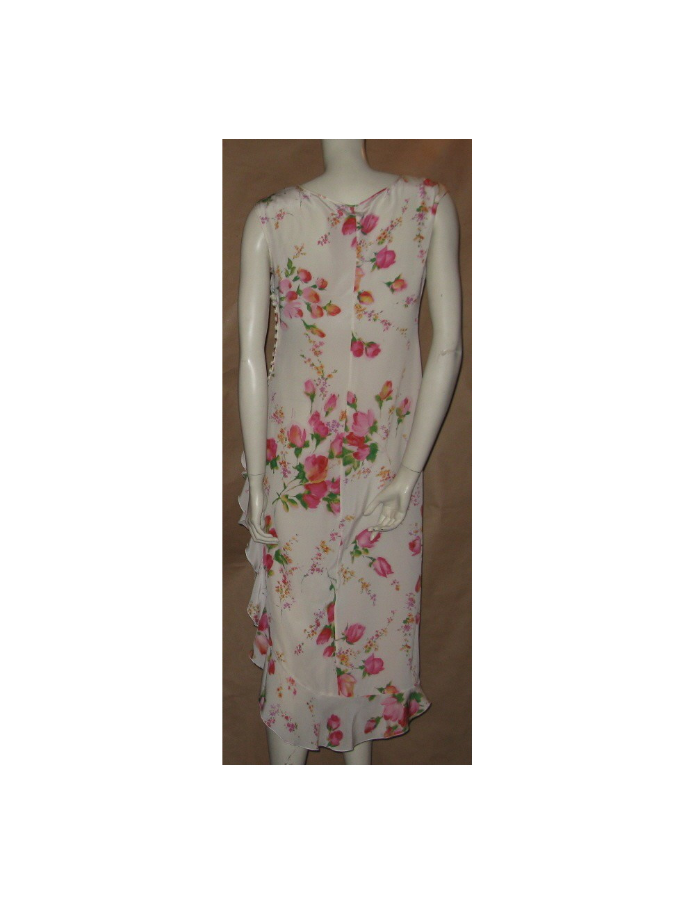 Robe en soie imprimée JOHN GALLIANO