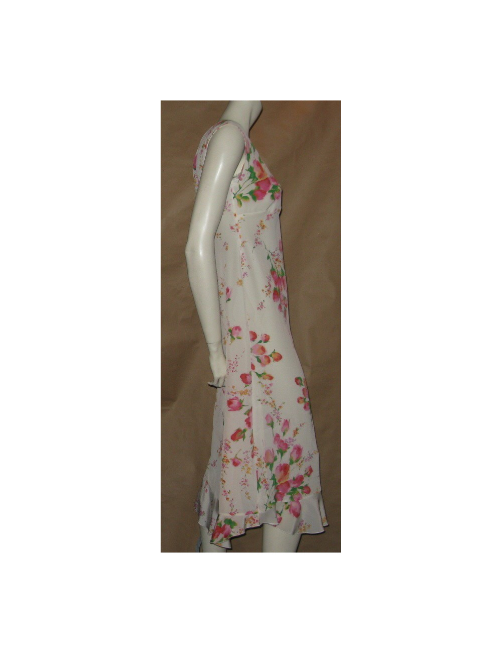 Robe en soie imprimée JOHN GALLIANO