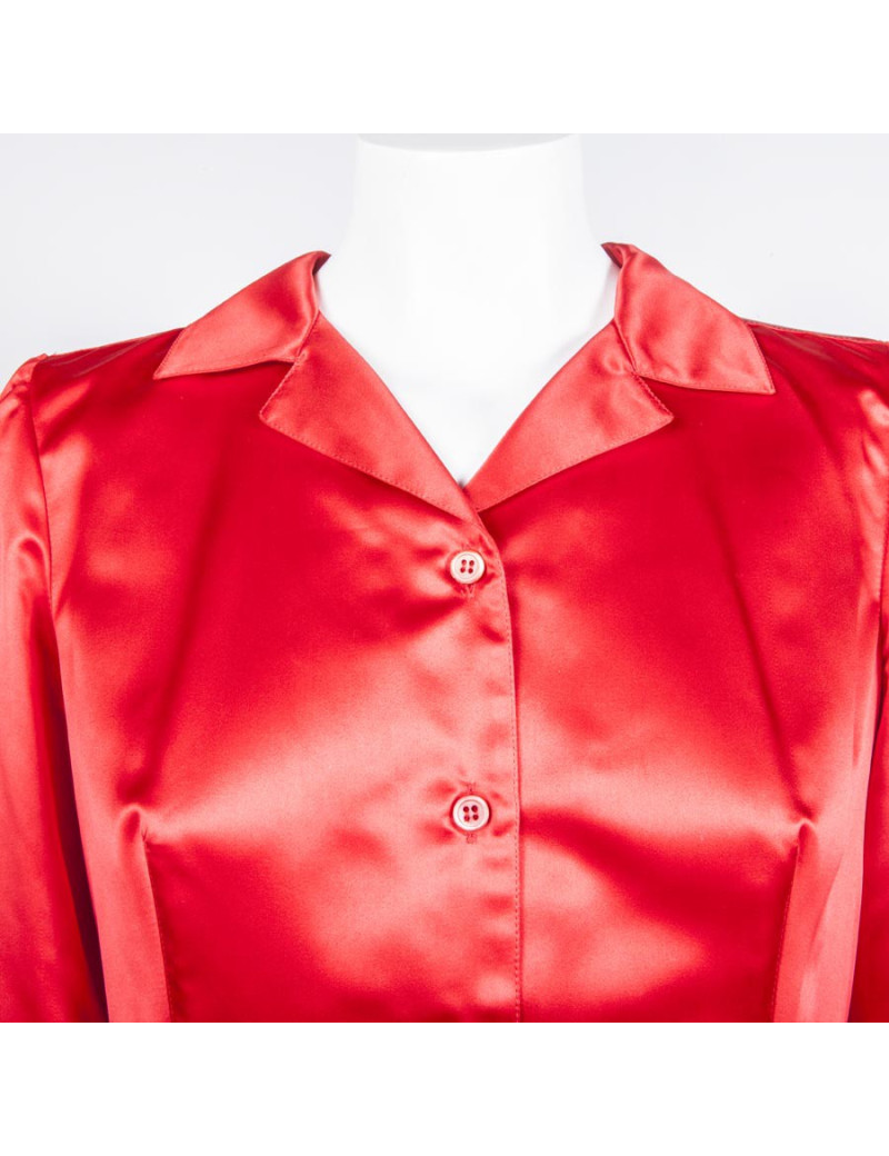 Dress PRADA T 40 IT / 36 en red silk re-release