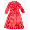Dress PRADA T 40 IT / 36 en red silk re-release