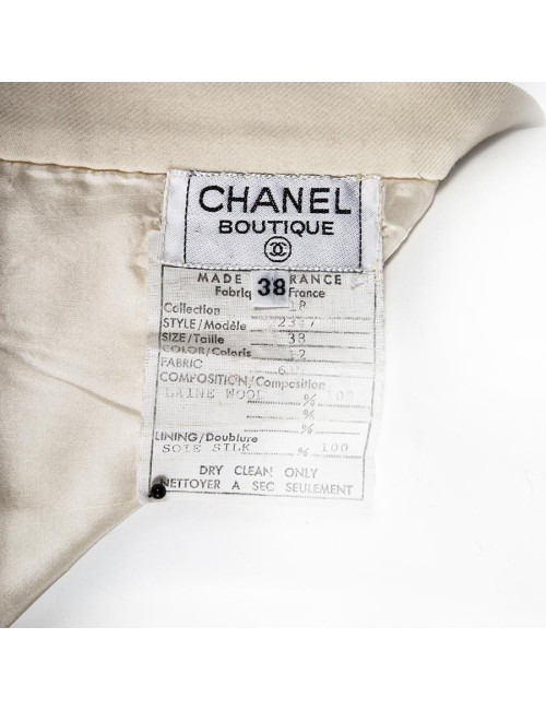 Jupe CHANEL t38 FR en laine écrue