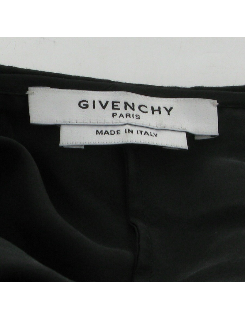 Chemisier en soie noire GIVENCHY