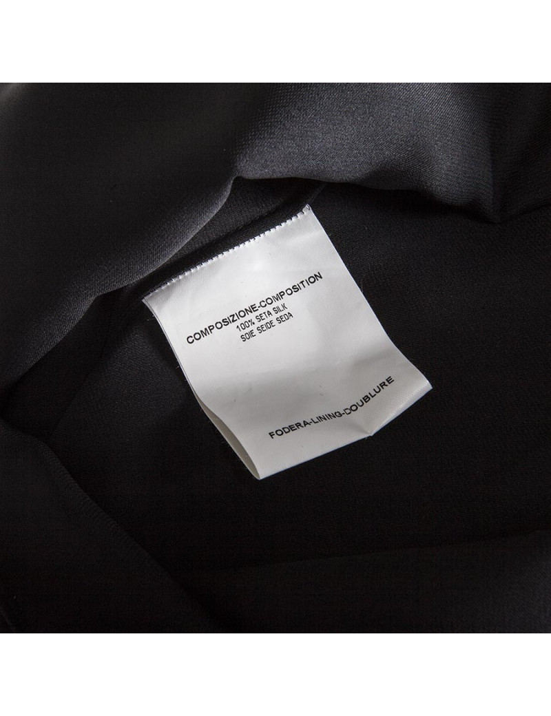 Robe YVES SAINT LAURENT T 38 FR en soie noire